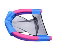 Floating Chair - Pump-Free Instant Inflation Backrest Support, Double Tube Ergonomic Design, 50 X 43cm Compact Seating 150g Ultra Portable, Durable Polyester Mesh Blue For River Beach