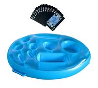 Floating Cup Holder For Pool - 9-Hole Floating Pool Table | 28.35in Pools Drink Holder with Playing Cards Floaating Pools Table For Adults Water Swimming Party Outdoor Summer Beach