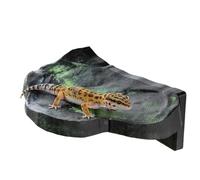 Floating Dock For Reptiles - Realistic Floating Magnetic Decoration - Climbing Rest Terrace | For Chameleons Geckos Lizards Frogs Turtles Small Snakes Tarantulas