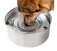 Floating Dog Bowl, Stainless Steel Dog Bowl, Rust-Proof Dog Bowl, Non-Skid Dog Bowl, 3L Dog Bowl for Small Medium Dogs, Dog Bowl Drinkers, Non-Tip Dog Bowl, Floating Dog Bowl, Stainless Steel Dog Bowl