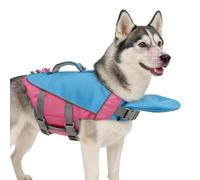 Floating Dog Life Vest, Anti Choking Dog Vest, Puppy Life Jacket Swim with Adjustable Straps, Safety Floatation, Swim Training and Outdoor Safety Harness for Small Large Breed Outdoor Pool Beach