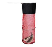 Floating Fish Basket, Portable Fish Net Bag, Kayak Fishing Accessories, Plegable Fish Cage, Fish Basket with Ground Plug, Floating Fish Cage for Lakes, Tanque Fishing Gear, Lightweight Fishing Net,