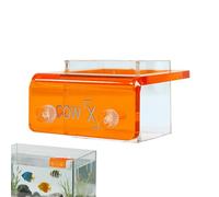 Floating Fish Feeding Ring Tool, Aquarium Food Feeder Ring Set, Hangable Fish Feeding Device, Controlled Aquarium System, Clear Tank Style Design, Home Office Use 1.97x1.97x2.36 Inches