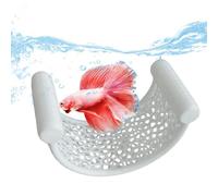 Floating Fish Hammock Betta Rest - Food Grade 3D Printed 8x4.3x4.7cm 10g - Aquarium Leaf Lounge For Nano Fish Shrimp Corydoras - Low Flow Tank Natural Decor