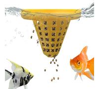 Floating Fish Tank Plant - Fish Tank Feeding | Aquarium Floating FeedePP 7x7cm | Controls Pellet Dispersion for Clean Feeding in Dorms Hotels Apartments Rentals