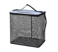 Floating Fishing Basket - Foldable Fish Basket | Floating Fish Baskets | Foldable Fishing Bucket | Quick-Drying Mesh Net Holder for Camping Grilling Boat Crabbing Kayak