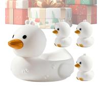 Floating Goose Bath - 4 Pcs Kids Water Play Ducks for Alternative Tub Fun | Soft PVC Floating with Animal Toys, Tub Fun Toy Set for Bathroom Shower Pool Summer Gift Set Use, 7.17x5.51x4.96inch