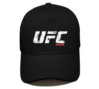 FLOATING Gorras de Beisbol - U.F.C Hombre Ajustable Gorra Sombrero de Deportes al Aire Libre,Sombreros de algodón Hats Trucker Cap-Black||54-60cm