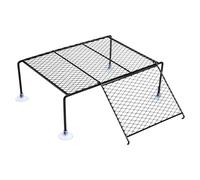 Floating Habitat Dock, Elevated Sunning Deck, Strong Suction Land, Turtle Tank Area with Ramp, Secure Habitat Pier for Terrapins, Versatile Living Room Balcony Hotel Restaurant Aquatic Pet Routines