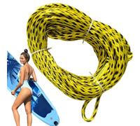Floating Heavy Duty Boat Tube Rope - 18m Inflatable Tow Line | PVC Composite Tear Resistant Knot Free Design | Water Sports Pull Accessory | Kneeboard Surfboard 1-2 Rider Use