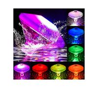 Floating LED Light, LED Pool Light, IP68 Waterproof Floating LED Lights with 7 Assorted Color Modes, Underwater LED Disco for Swimming Pool, Fountain,