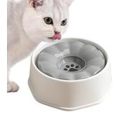 Floating Lid Dog Water Bowl 1000ml Spill Proof Non Slip Dish | Anti Splash Cat Water Bowl for Puppy Kitten Kennel Crate Balcony Daily Use