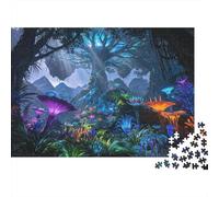 Floating Mountains Puzzle 1000 Piezass Reciclado Paper Alien Forest Puzzle for Boy & Girl Fun Present & Activity for Home Great Gift for Child‘s Birthday 52x38cm/1000pcs