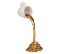 Floating Mug - Spliing Coffee Cup Decoration, Pouring Cup Novelty, Pour Gold Coin Floating Cups, Funny Pouring Splash | Resin Pourings Splash Table Sculpture For Living Room, Bedroom, Studio, Cafe
