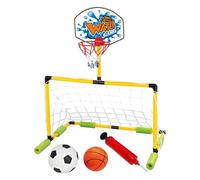 Floating Pool Basketball Hoop Set for Kids, Adults, Waterproof, Portable, PVC Material, Poolside Basketball Goal with Pump and Football for Lake, Beach, Backyard, Gym and School, 78x56x48cm