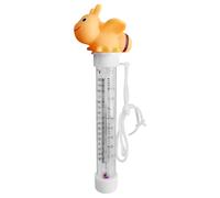 Floating Pool Gauge, Cartoon Temperature Meter, 8.27x2.36in Water Thermometer Tool, Double Scale Display, Accurate Temp Reading for Bathtub, Fish, Tank, Aquarium, Swimming, Pond, Lake Use