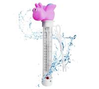Floating Pool Gauge, Cartoon Temperature Meter, Double Scale Display, Easy Read Floating Tool, Waterproof Build, Accurate Temp Reader, Perfect for Swimming, Bathing, Pond, Lake, Aquarium, 21x6x5cm