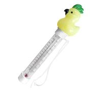 Floating Pool Gauge, Cartoon Water Thermometer, Double Scale Temperature Display, Floating Design, Perfect for Bathtub Aquarium Pond Swimming Pool Lake Bathing Use, 21x6x5cm Purple Orange Yellow