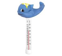 Floating Pool Gauge, Fish Shape Waterproof, Aquarium Sensor with Accurate Reading, Women Men Swimmers Homeowners, Easy Backyard Summer Vacation Use, Top Quality Pool Temperature Tool, Blue Medium Size