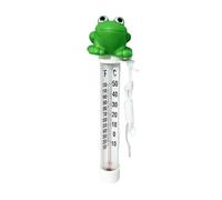 Floating Pool Temperature Gauge - 11,22 pulgadas Floating Frog Pools Thermometer | Large Display Pull Cord Easy Read | Outdoor Indoor Pool Spa Hot Tub Acuario Temperature Gauge. Abs, 31 g.