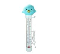 Floating Pool Temperature Gauge - Cute Animal Floating Easy Read Gauge with String, Swimming Pool Supplies for Pond, Lake, Patio Garden Bath Hot Tub Spa Tank Outdoor Indoor, 7.87 × 2.76inch