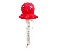Floating Pool Temperature Gauge - Floating Large Duck Octopus Temperature Gauge With String | Fun Pool Accessories, Ideal For Indoor Pond Lake Beach Backyard Patio Hot Tub Spa Aquarium Fish Tank
