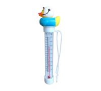Floating Pool Temperature Gauge - Kids Bath Temperature Meter, Attractive Duck Thermometer With String, Water Thermometer Gauge For Outdoor & Indoor Swimming Pools, Spas, Hot Tubs & Aquariums
