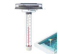 Floating Pool Temperature Meter,Solar-Powered Easy to Read Water Gauge,Pool Temperature Tempera Meter Floating with Colorful LED Lights - for Outdoor Indoor Spa Hot Tub