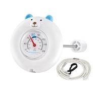 Floating Pool Thermometer - Large Digital Display Water Temperature Accessory, Easy-To-Read Bear Design With Rope For Spas Hot Tubs Ponds Swimming Pool Measurement Tool