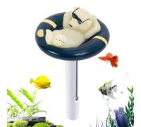 Floating Pool Thermometer - PP 20x12cm | Polar Bear Water Thermograph Gauge | Decorative Large Scale Sensor For Outdoor And Indoor Swimming Pools Spas Hot Tubs And Aquariums Maintenance