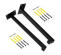 Floating Shelf Brackets, Stainless Steel Supports, Heavy Duty Mounting Kit,11.81x1.97x1.18 Inches, Wall Installation Design, for Kitchen Living Room Dorm Apartment Home Use