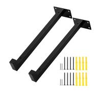 Floating Shelf Brackets, Stainless Steel Wall Mounts, Heavy Duty Support Kit, Easy Install Mounting Hardware, Ideal for Living Room, Kitchen, Apartment and Home Storage Display