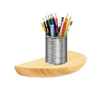 Floating Shelves Semi-Circular - Wood Corner Wall Mount Display Shelf