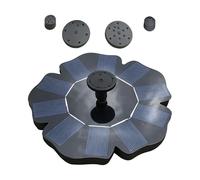 Floating Solar Fountain - Bird Bath Flower Shape Water Fountain, Quiet Adjustable Spray Eco Friendly Easy Setup Battery Free | Outdoor Backyard Birdbath Water Circulation For Birds Wildlife