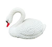 Floating Swan Statue | ABS, 11.8in X 7.1in X 9.1in, 210g | Outdoor Garden Pool Decoration, Yard Water Feature | Pond, Patio, Swimming Pool, Lawn Ornament