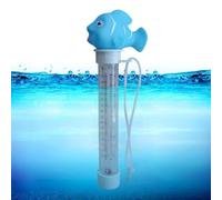 Floating Temperature Meter Pool, Cartoon Animal Pond Thermometer, 4.2cm/1.65 in 18.5cm/7.28 Inches Precise Water Temperatures Gauge for Shower Lake Family Outdoor Indoor Use