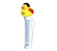 Floating Thermometer - Yellow Duck Pond Gauge, Water Temperature Meter with Shatterproof Visibility Lens, High Accuracy Immersion Probe, Ideal for Outdoor Swimming Pools