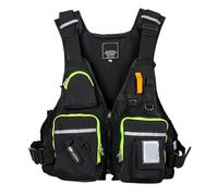 Floating Vest for Adults, Adjustable Buoyancy Aid, Reflective Multi-Pocket Safety Vest, for Kayaking Fishing Rafting Sailing