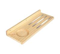 Floating Wall Shelves, Toy Storage Organizer with Metal Strips, 15.83x5.59x1.57 Inches Wall-Mounted Shelf with Charging Station, Sturdy Storage Accessory for Living Room, Kitchen, Dorm, and Nursery