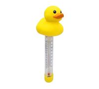 Floating Water Temperature Gauge, Waterproof Shatterproof Pool Thermometer, Large Display Monitor, Perfect for Indoor Outdoor Swimming Pools, Spas, Aquariums, Kids, Adults, Yellow Flamingo