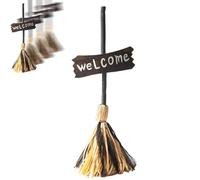 Floating Witch's Broom,Haunted Moving Animated Broomstick,Dancing Brooms with Spooky Sounds For Indoor and Outdoor Halloween Party Decorations