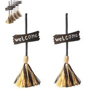 Floating Witch's Broom,Haunted Moving Animated Broomstick,Dancing Brooms with Spooky Sounds For Indoor and Outdoor Halloween Party Decorations
