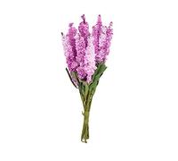 floatofly 10 Unids/Ramo Flores Artificiales Multicolores Flores Artificiales Multicapa, Flor De Jacinto Artificial DIY Artesanía Boda Decoración Floral para El Hogar Rosa Rojo
