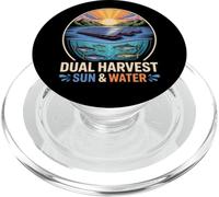 Floatovoltaics Doble Cosecha Sol Y Agua Solar PopSockets PopGrip para MagSafe