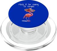 Flock It I'm Going to Vegas Saying Funny Vacation Flamingo PopSockets PopGrip para MagSafe