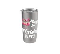 Flock It, vamos a Nueva York Girlfriend Getaway Matching Vaso térmico de acero inoxidable de doble pared