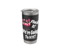 Flock It, vamos a Nueva York Girlfriend Getaway Matching Vaso térmico de acero inoxidable de doble pared