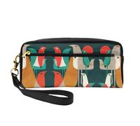 Flock of Birds - Neceser de viaje para mujer, con dos bolsillos, para accesorios esenciales de belleza diaria, Black, Talla única, Neceser de maquillaje