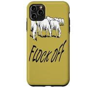Flock Off Texto con Ilustración De Ovejas De Estilo Vintage Carcasa para iPhone 11 Pro MAX