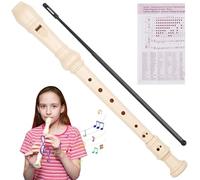 Flöte,Blockflöte Kinder,Flöte Kinder,Blockflöte,Blockflöte Holz,Blockflöte Deutsche Griffweise,Blockflöte für Kinder Anfänger Soprano,Geeignet für Anfänger (B)
